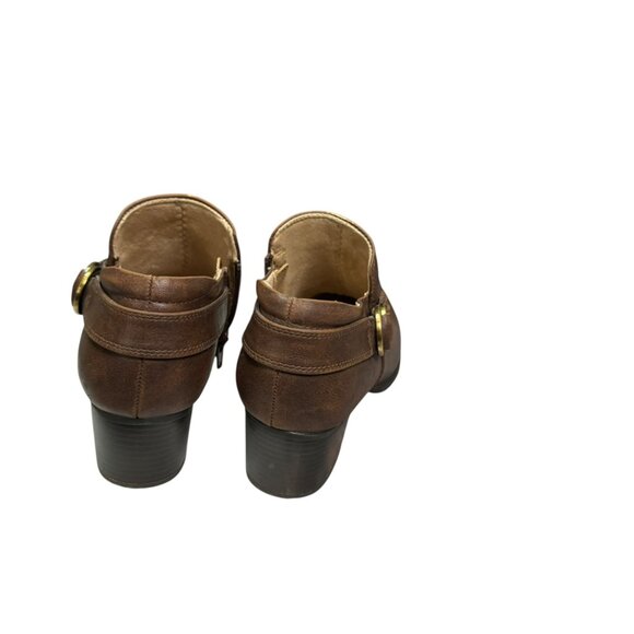 Soul Naturalizer Brown Block Heel Ankle Booties Size 9 – Comfort Zip Booties - Picture 7 of 9